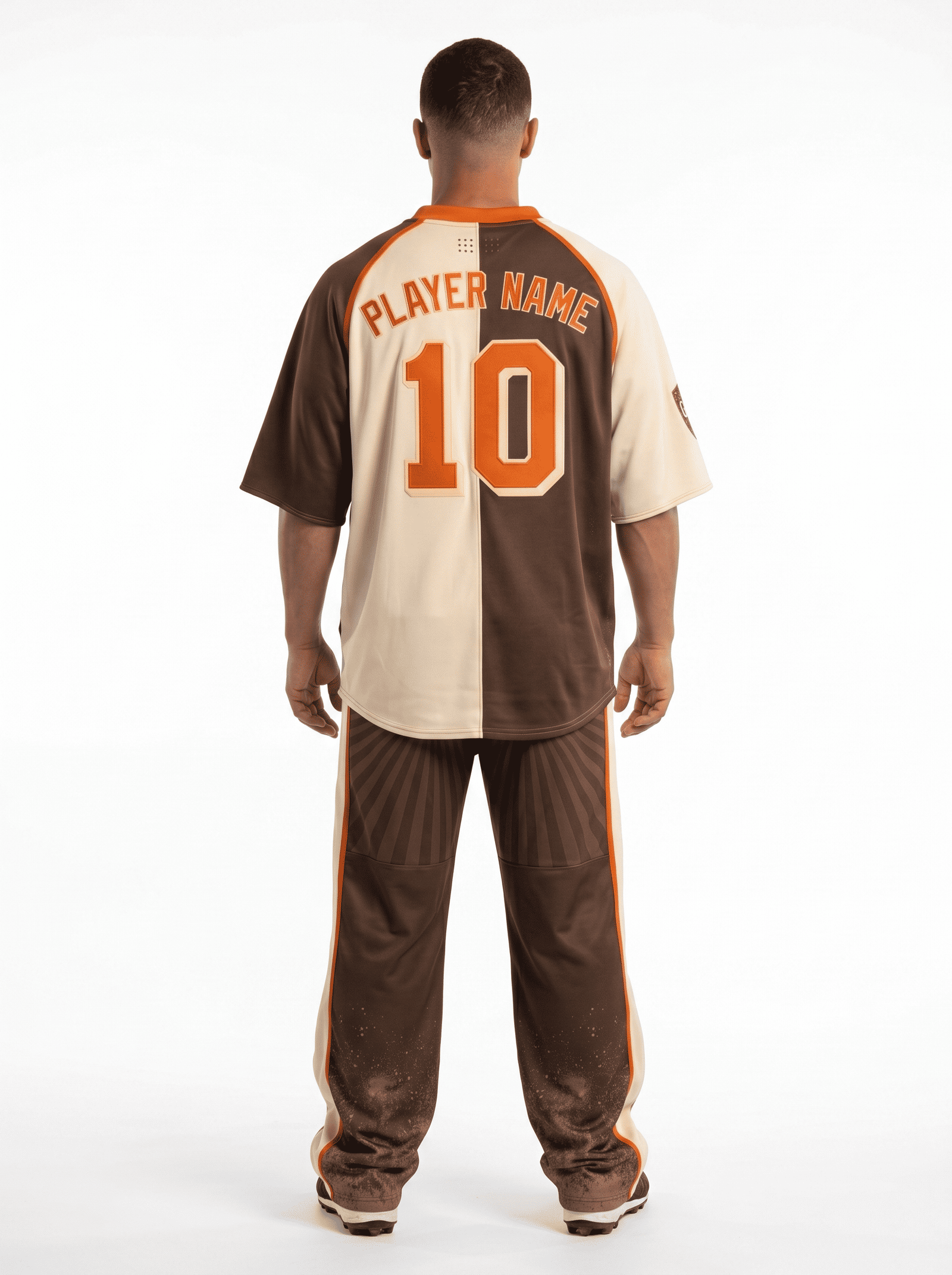 GHS Retro Split Baseball Uniform oversized streetwear baseball jersey
