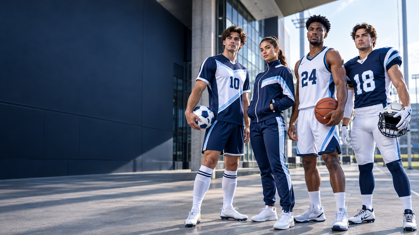 Custom sportswear uniforms for teams and brands