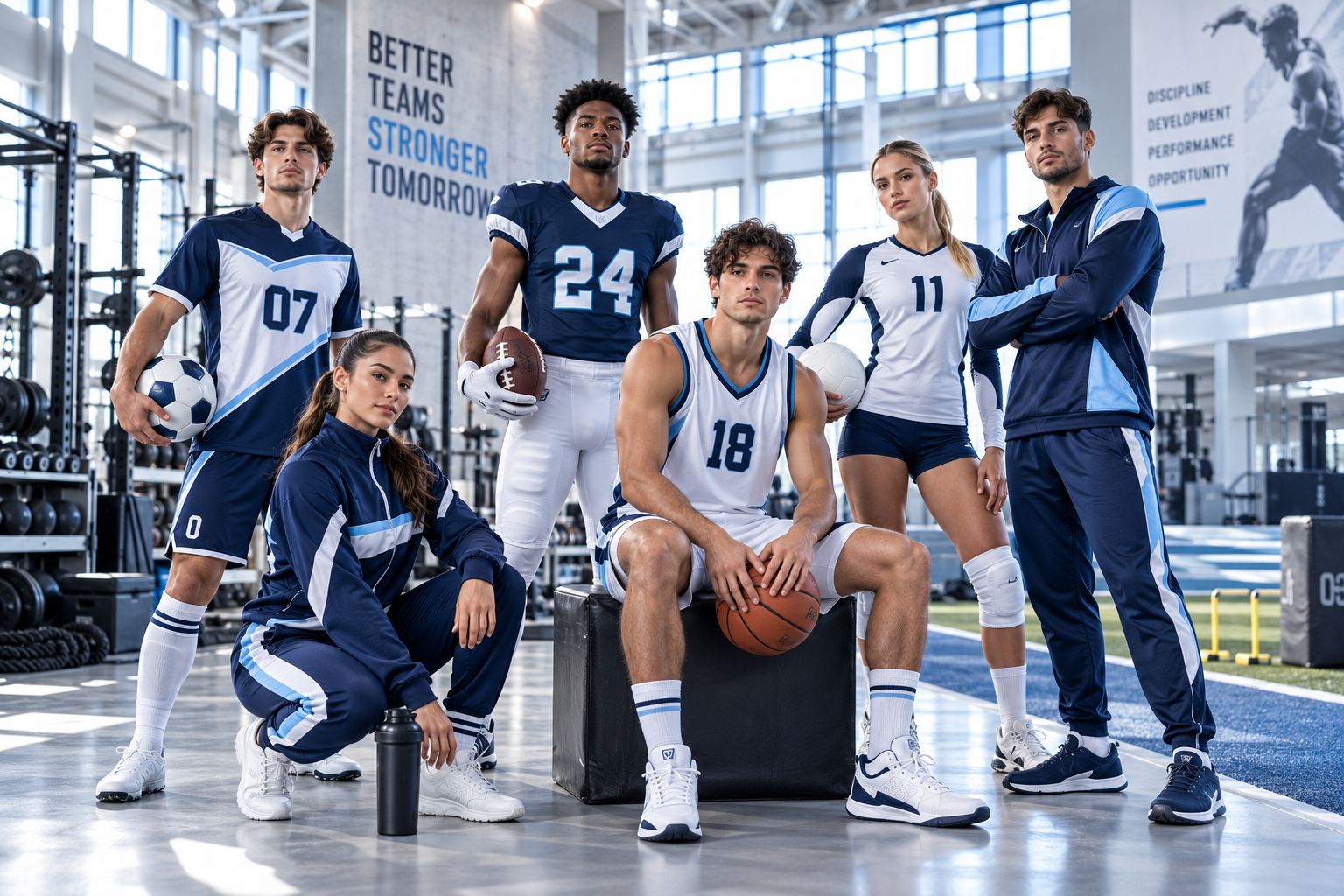Custom sportswear manufactured for teams clubs and brands