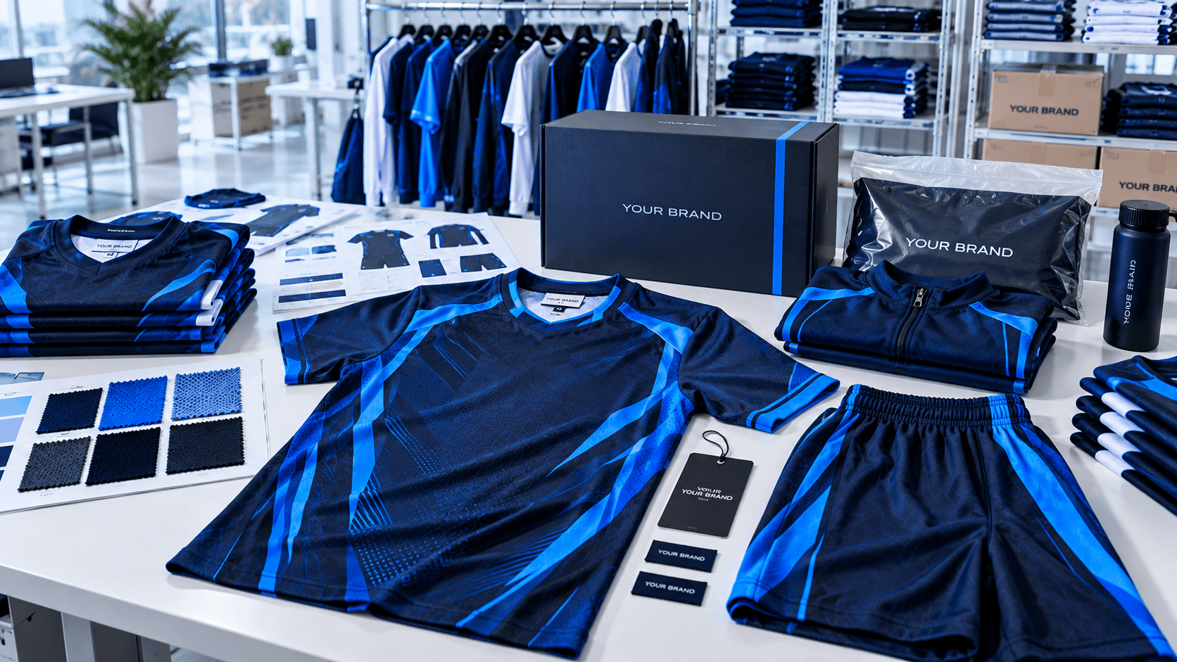 Private label sportswear production project