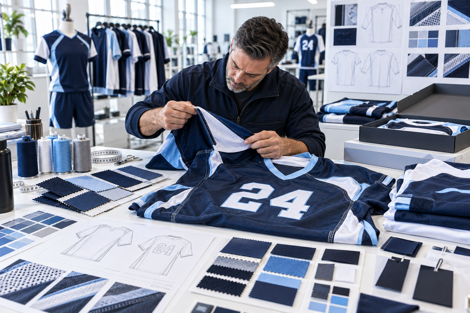 Custom sportswear design and development