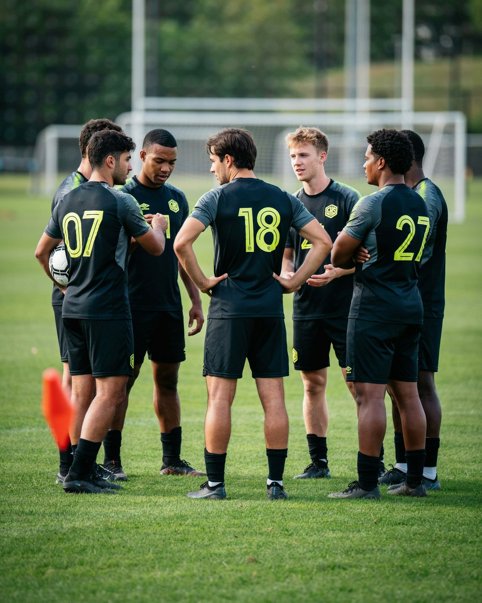 Custom soccer team uniforms manufactured for sports clubs and academies