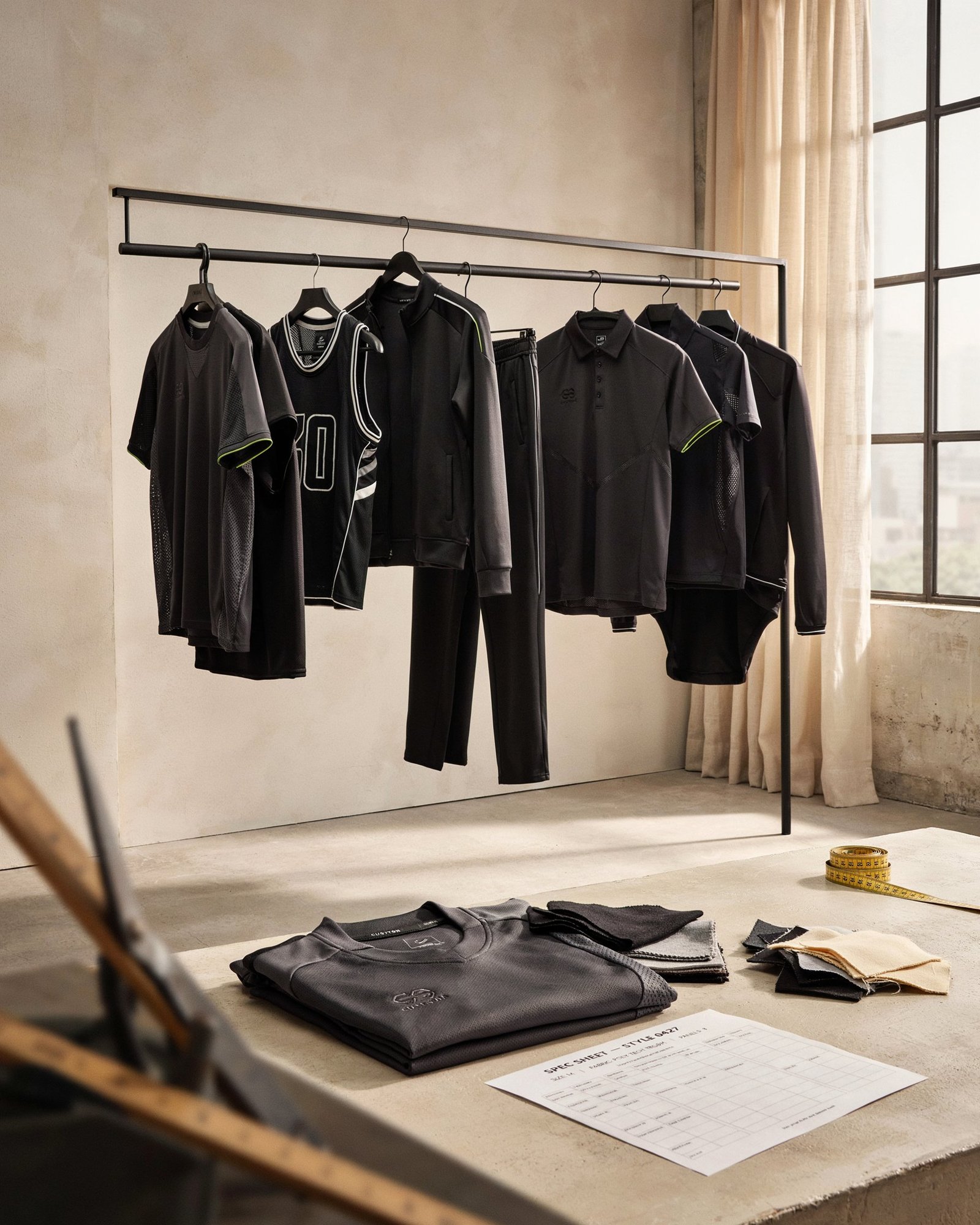 Private label sportswear samples for custom athletic apparel brands